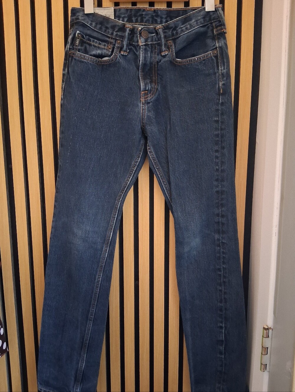 Abercrombie & Fitch Men's Indigo Slim Straight Jeans